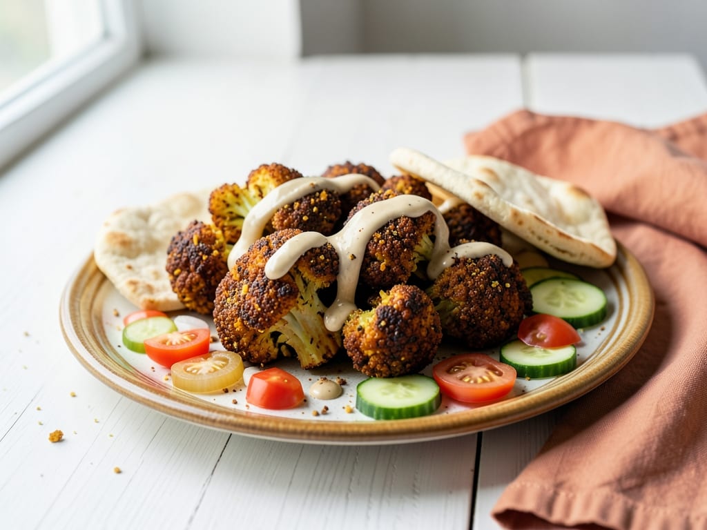 Cauliflower Shawarma with Tahini Sauce