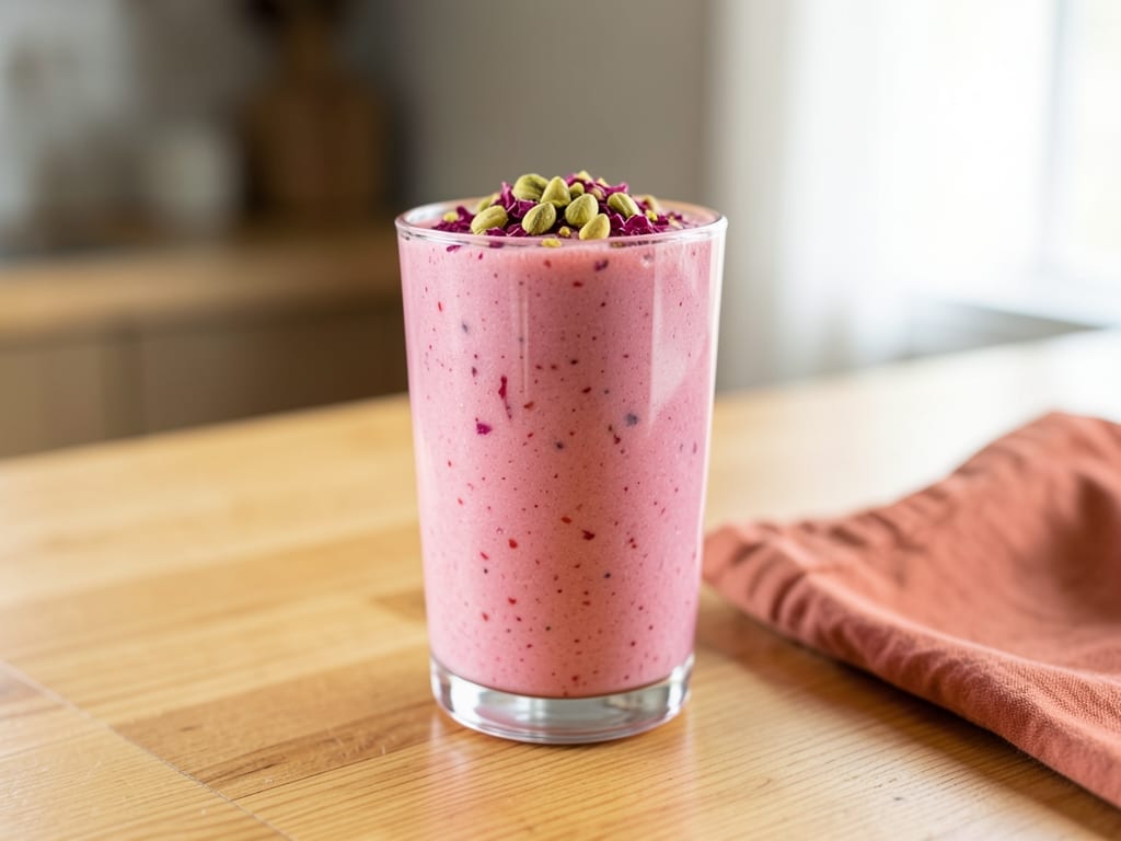 Rose Water Strawberry Smoothie