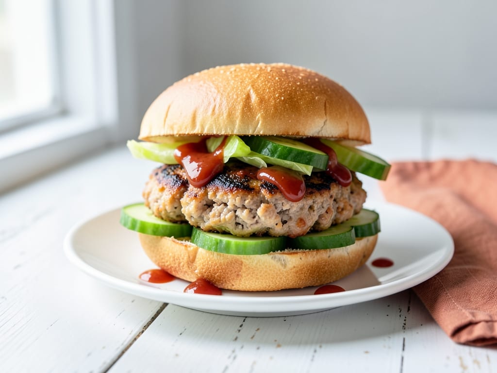 Chicken Potsticker Burgers