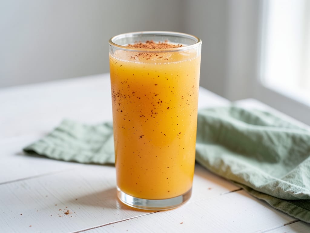 Fresh Pear Juice with Cinnamon