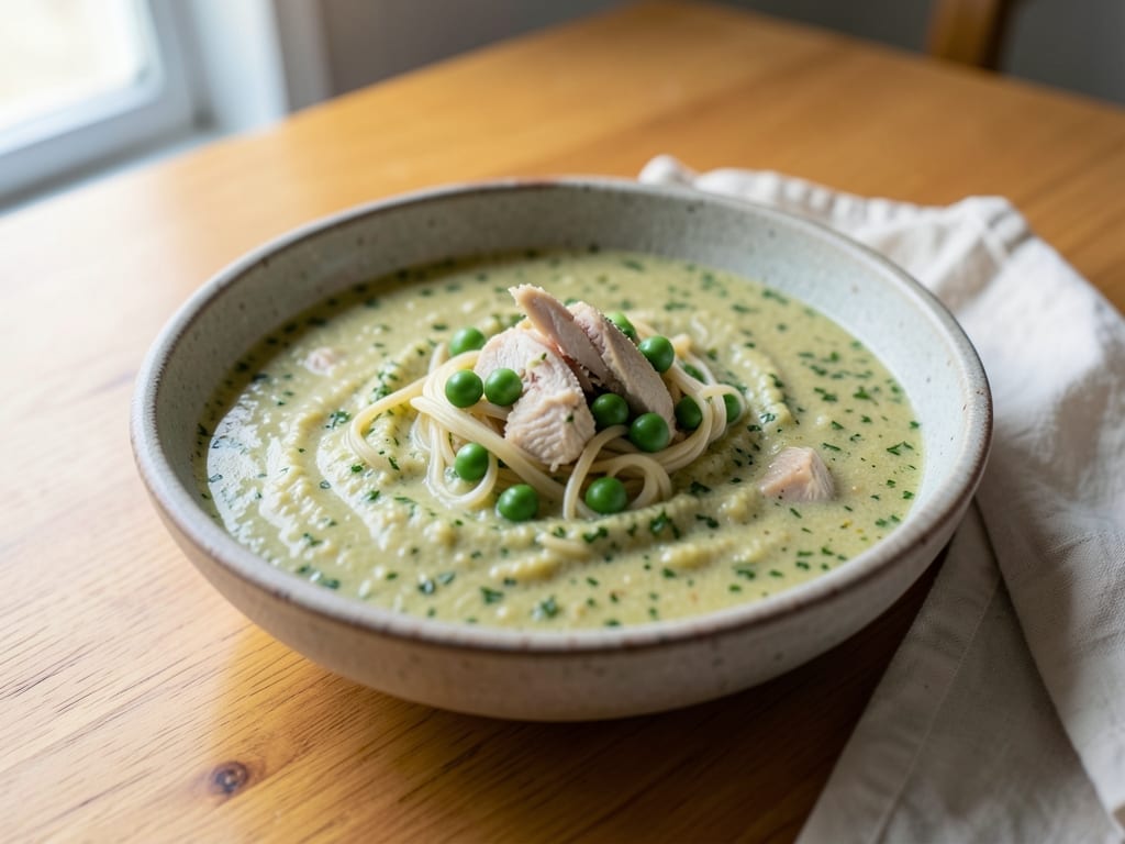 Peruvian Aguadito de Pollo with Noodles