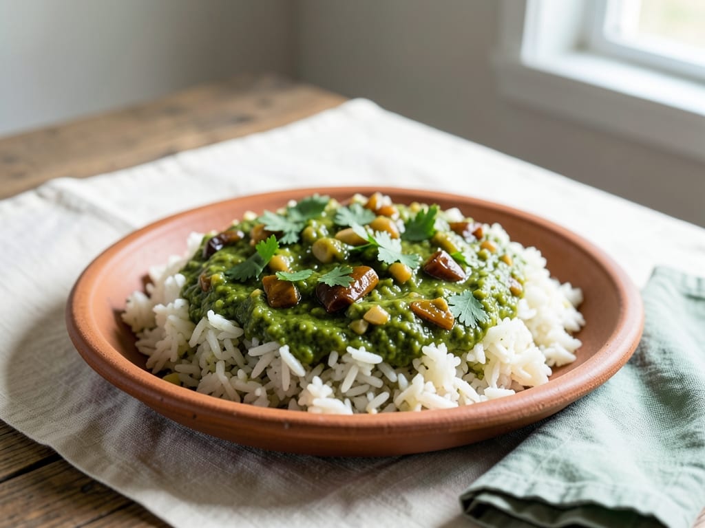 Arroz Verde with Poblano and Cilantro