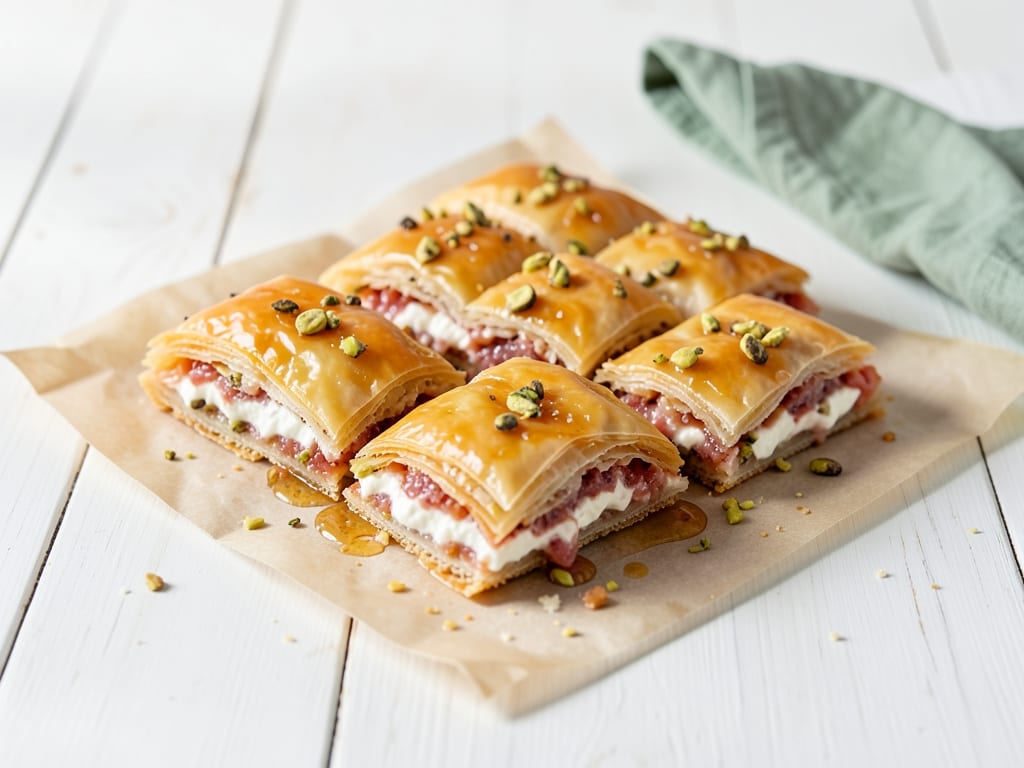 Guava Paste Baklava with Cream Cheese