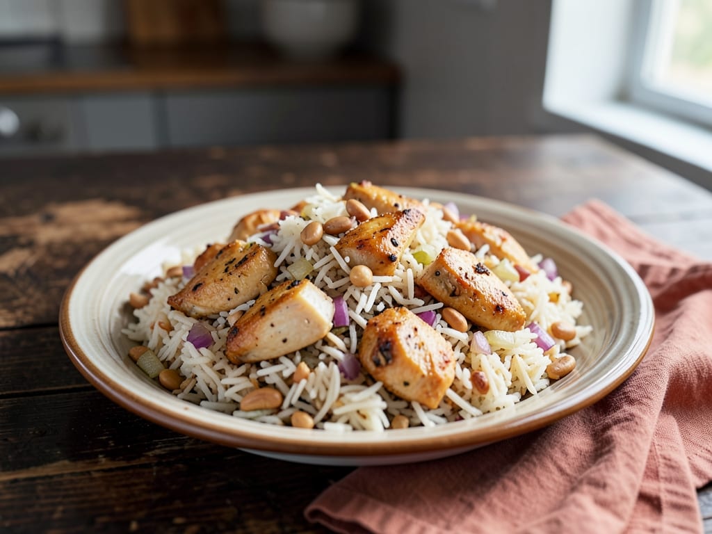 One-Pot Chicken Shawarma Rice Pilaf